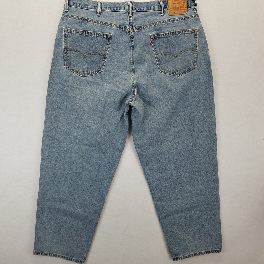 Levi's 560 Comfort Fit Men's Jeans Size 42 (40x29) Light Wash Loose Fit Tapered